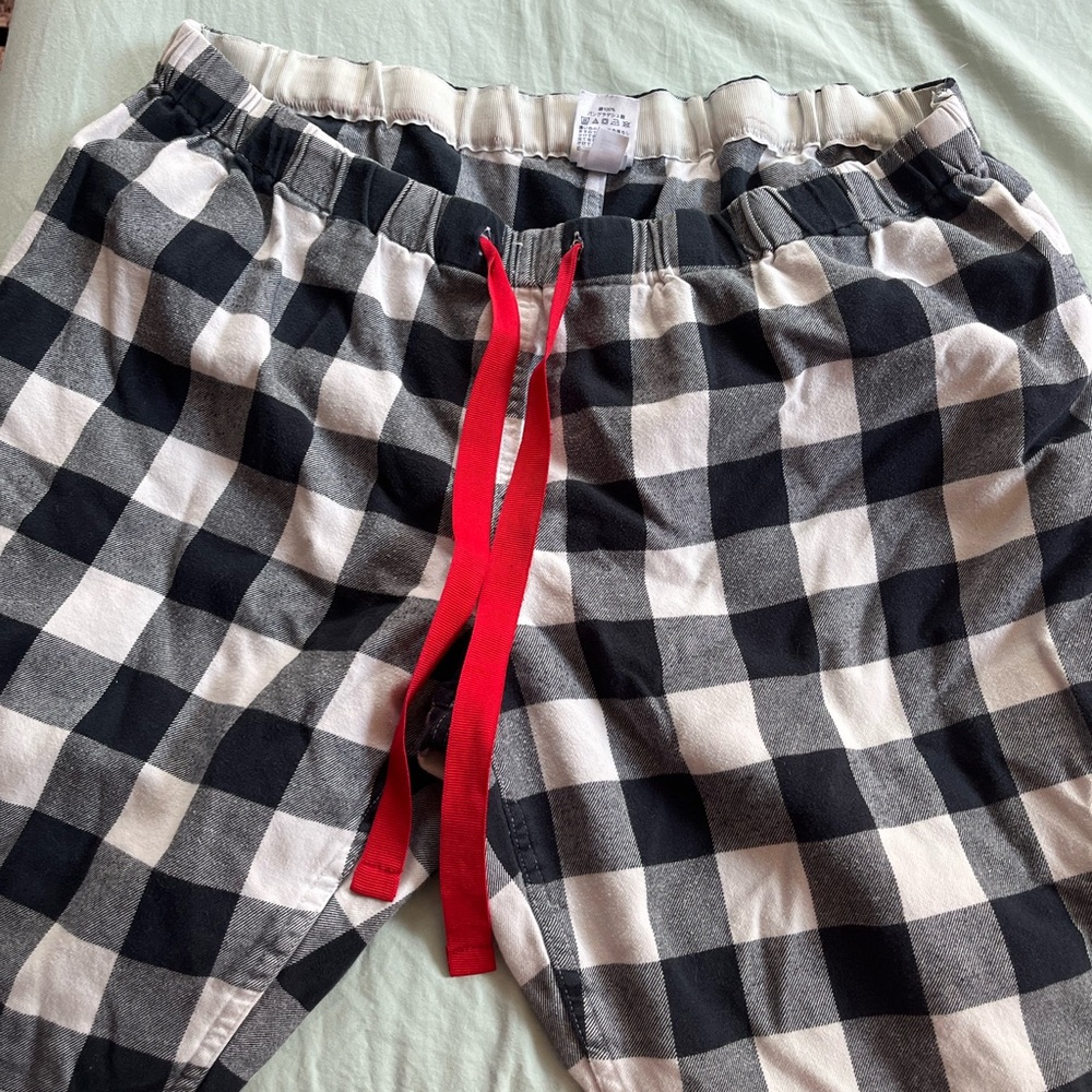 Lands end plaid pj pants